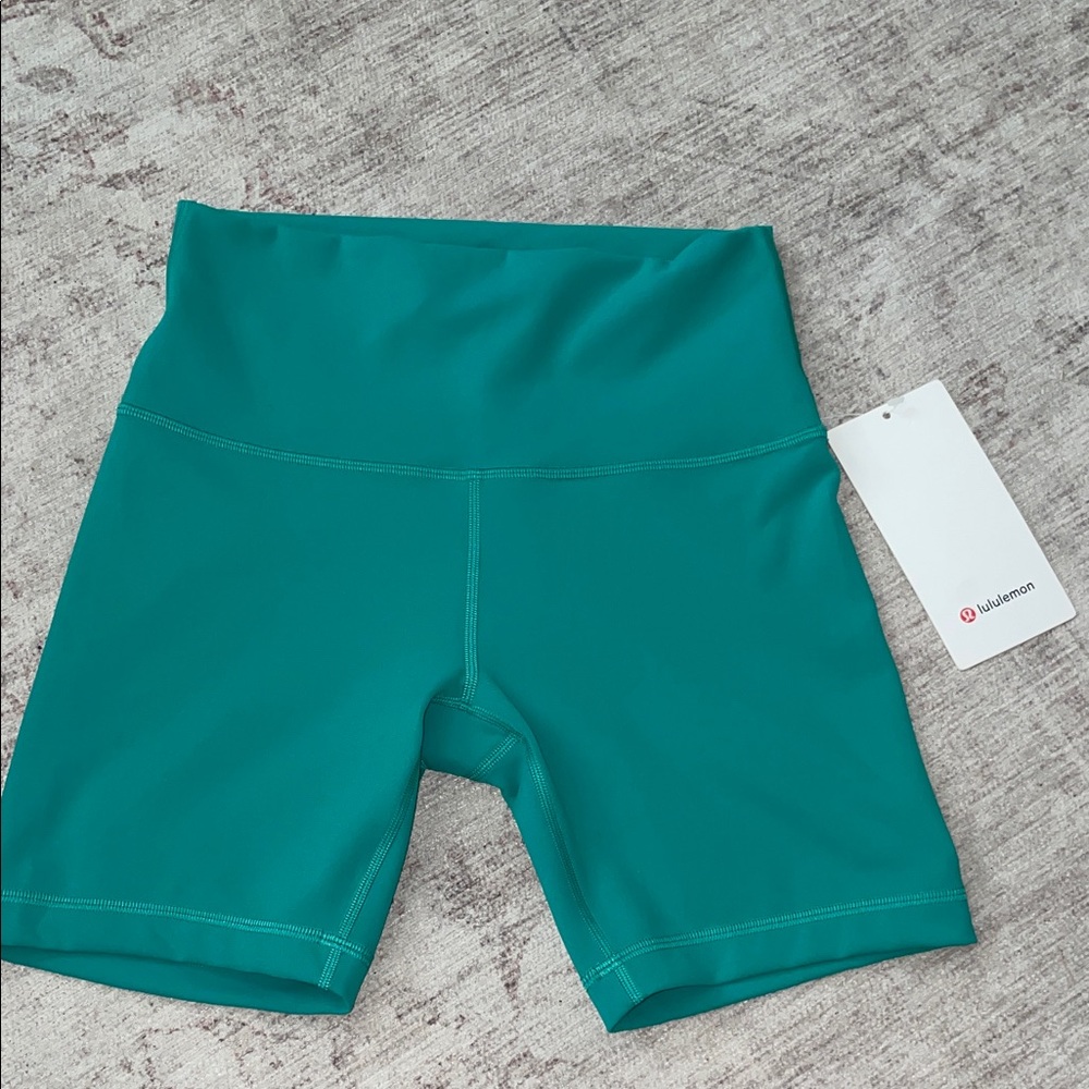 lululemon athletica Green Bike Shorts